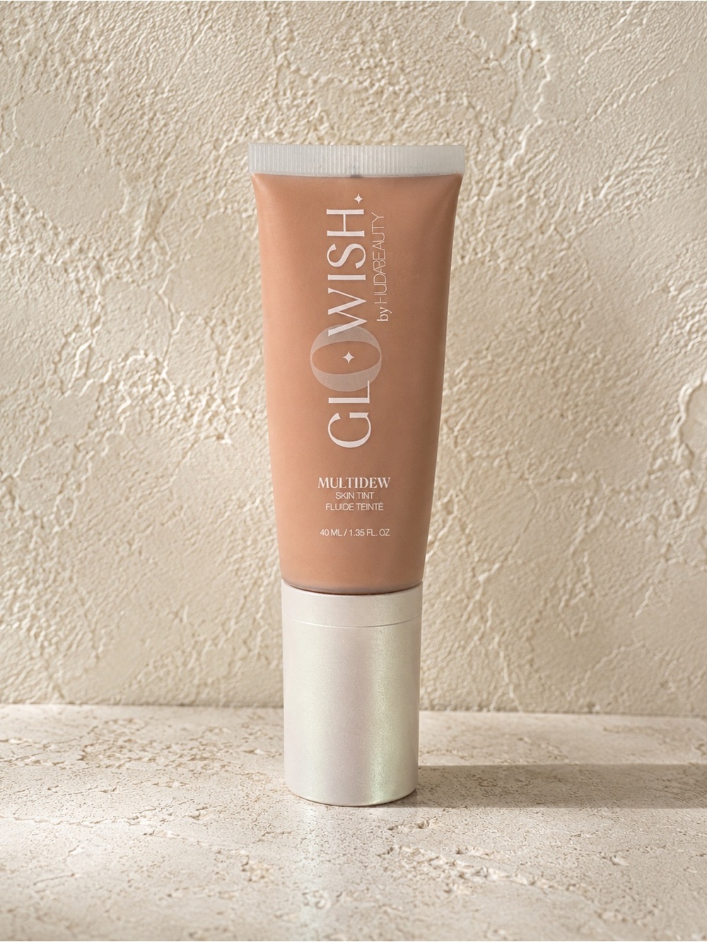 ✨ Huda Beauty GloWish MultiDew Skin Tint 04 Light Medium Vegan 1.35 🤍